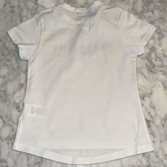 Givenchy Kids Tee in White with Black Logo 4Y - Picture 5 of 6